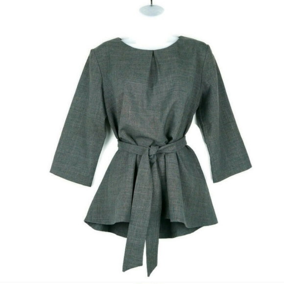 rebecca tatti Tops - Rebecca Tatti 3/4 Sleve Tie Front Blouse